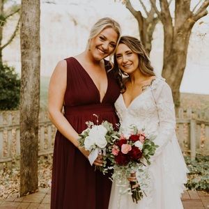 Lulus Bridesmaid Burgundy Maxi Dress